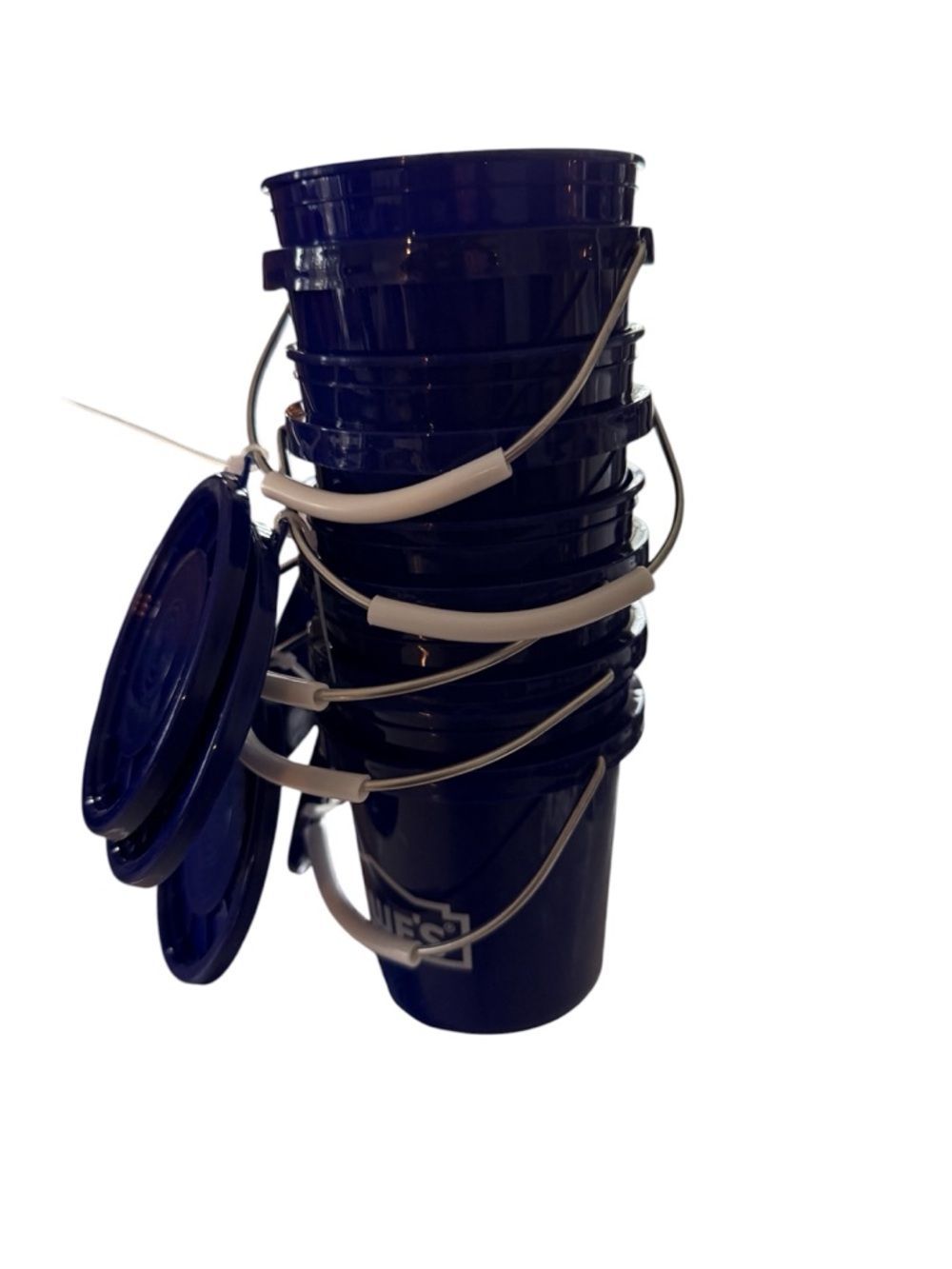 Lowe's Blue  Stackable Plastic Buckets - Set - Picture 2 of 3